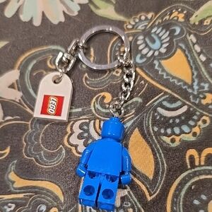 ❤️10/$40 New LEGO Blue Minifigure Key Holder Keychain